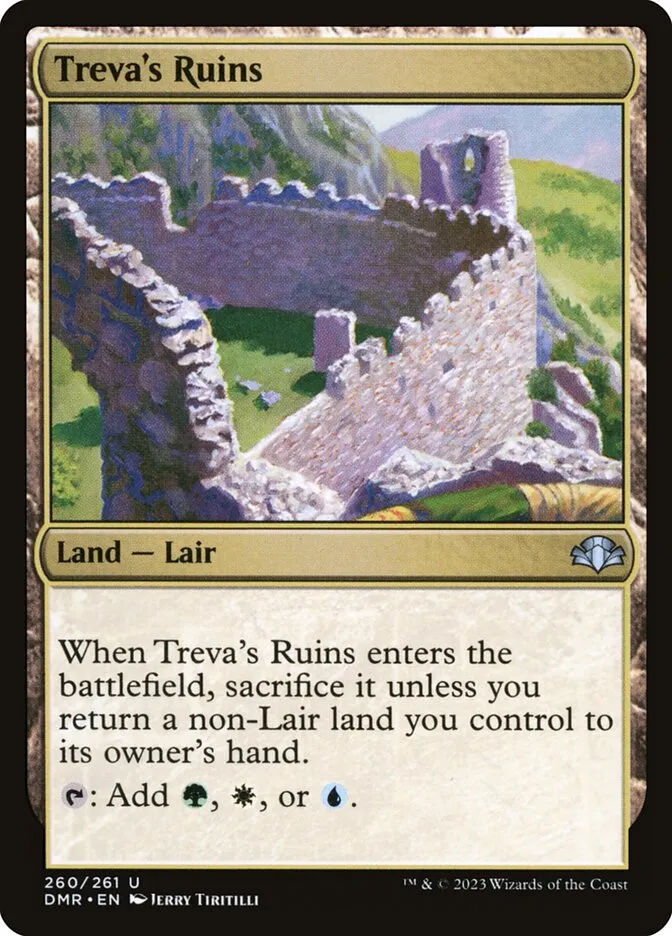 2023 Dominaria Remastered Treva's Ruins #260 uncommon card image