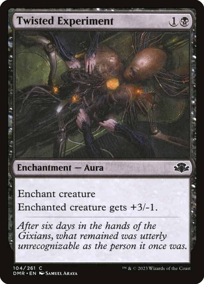 2023 Dominaria Remastered Twisted Experiment common #104 common card image