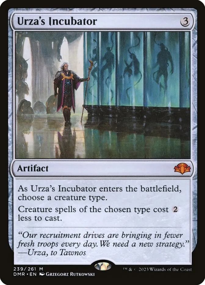 2023 Dominaria Remastered Urza's Incubator #239 mythic card image