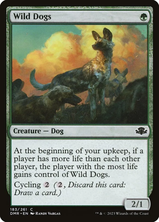 2023 Dominaria Remastered Wild Dogs #183 common card image