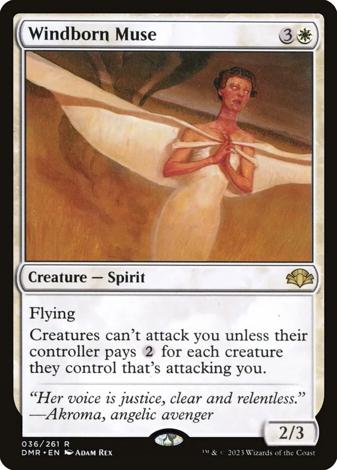 2023 Dominaria Remastered Windborn Muse rare #36 rare card image