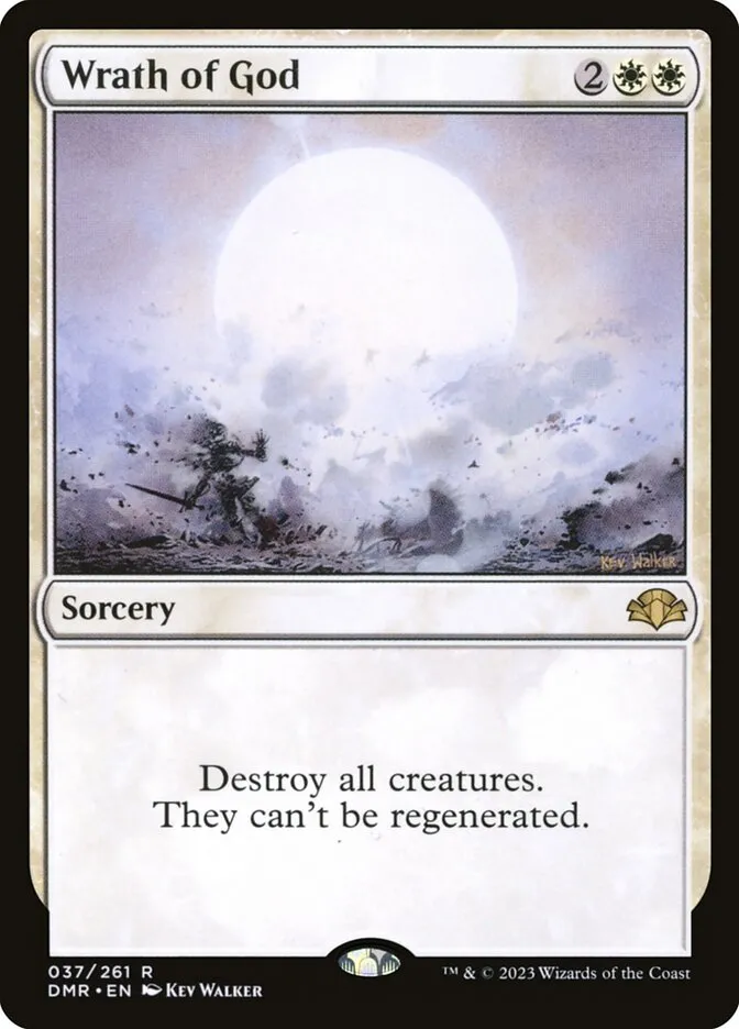 2023 Dominaria Remastered Wrath of God rare #37 rare card image
