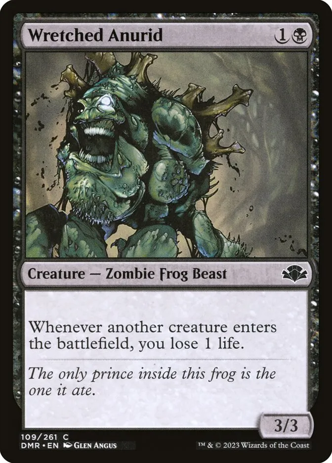 2023 Dominaria Remastered Wretched Anurid #109 common card image