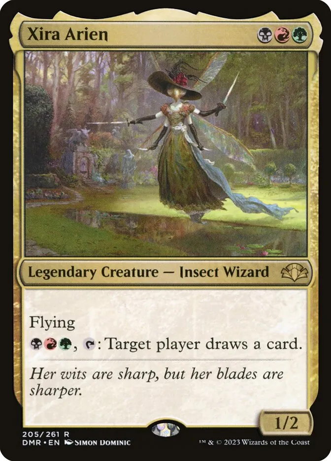 2023 Dominaria Remastered Xira Arien #205 rare card image