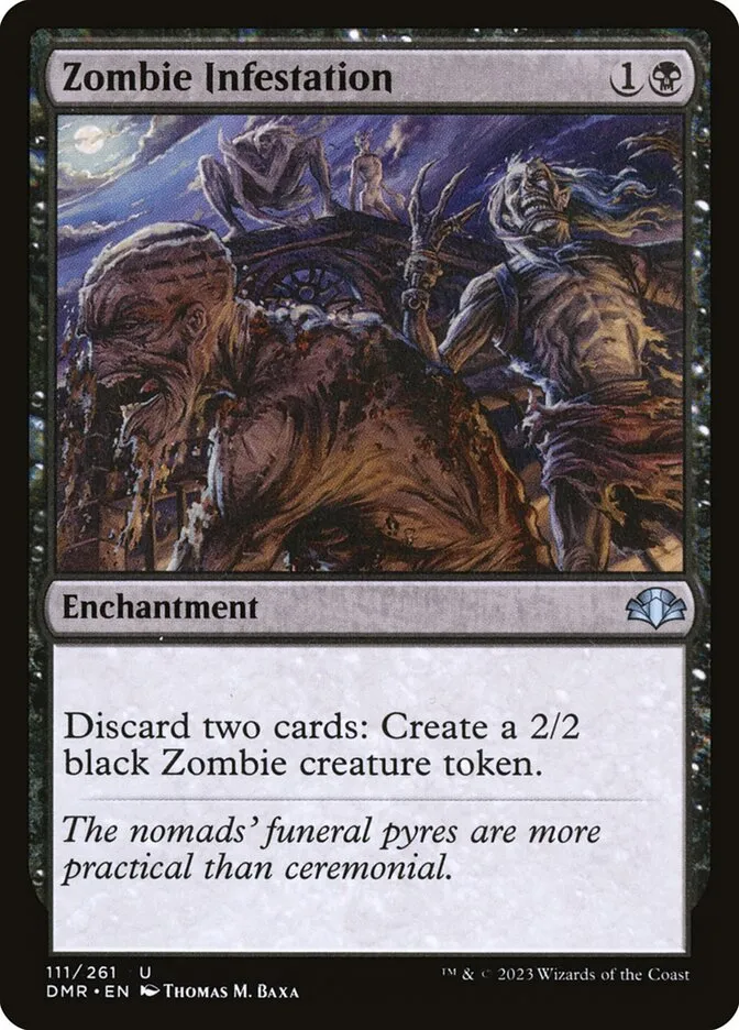 2023 Dominaria Remastered Zombie Infestation #111 uncommon card image