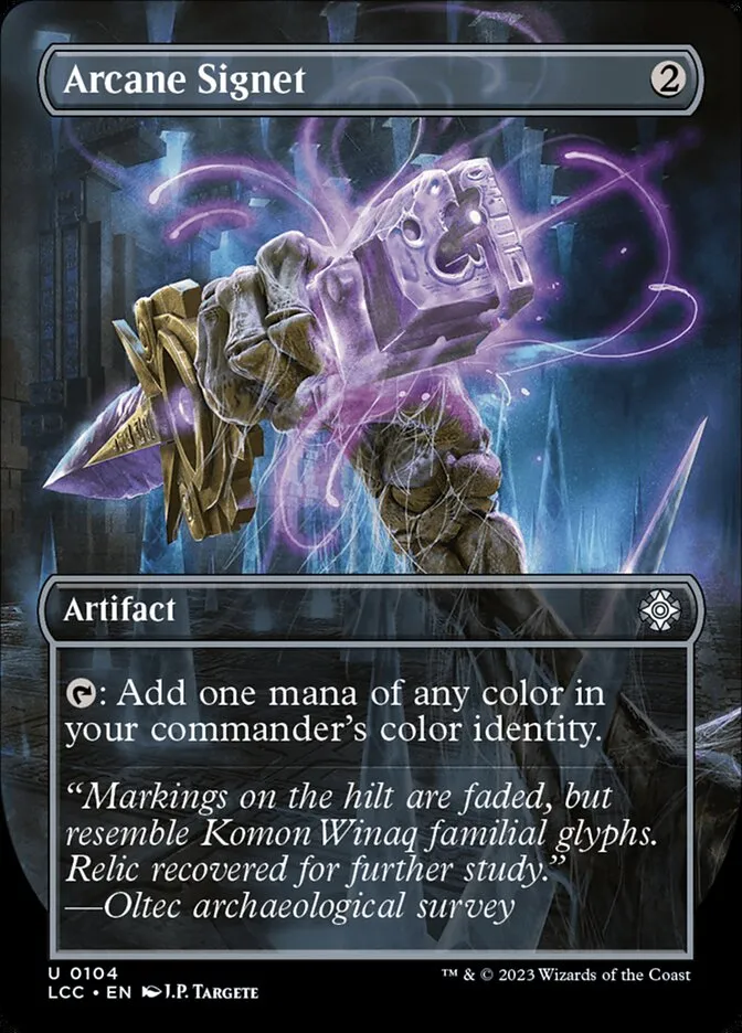 2023 The Lost Caverns of Ixalan Commander Arcane Signet uncommon #104 uncommon card image