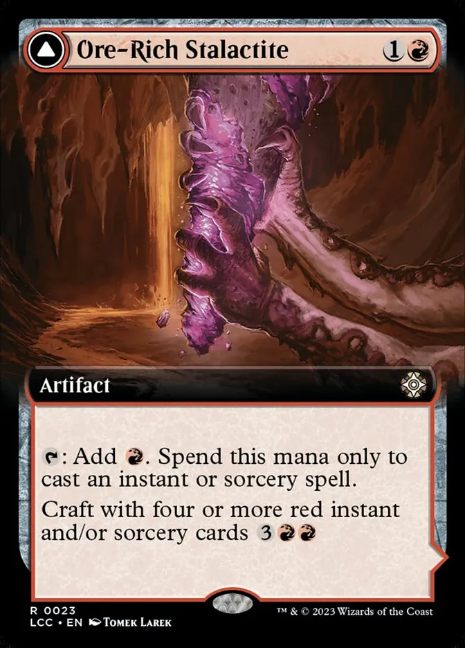 2023 The Lost Caverns of Ixalan Commander Ore-Rich Stalactite // Cosmium Catalyst rare #23 rare card image