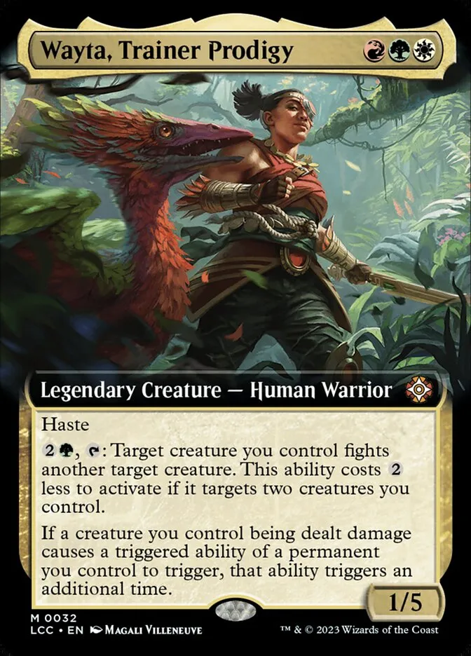 2023 The Lost Caverns of Ixalan Commander Wayta, Trainer Prodigy #32 mythic card image