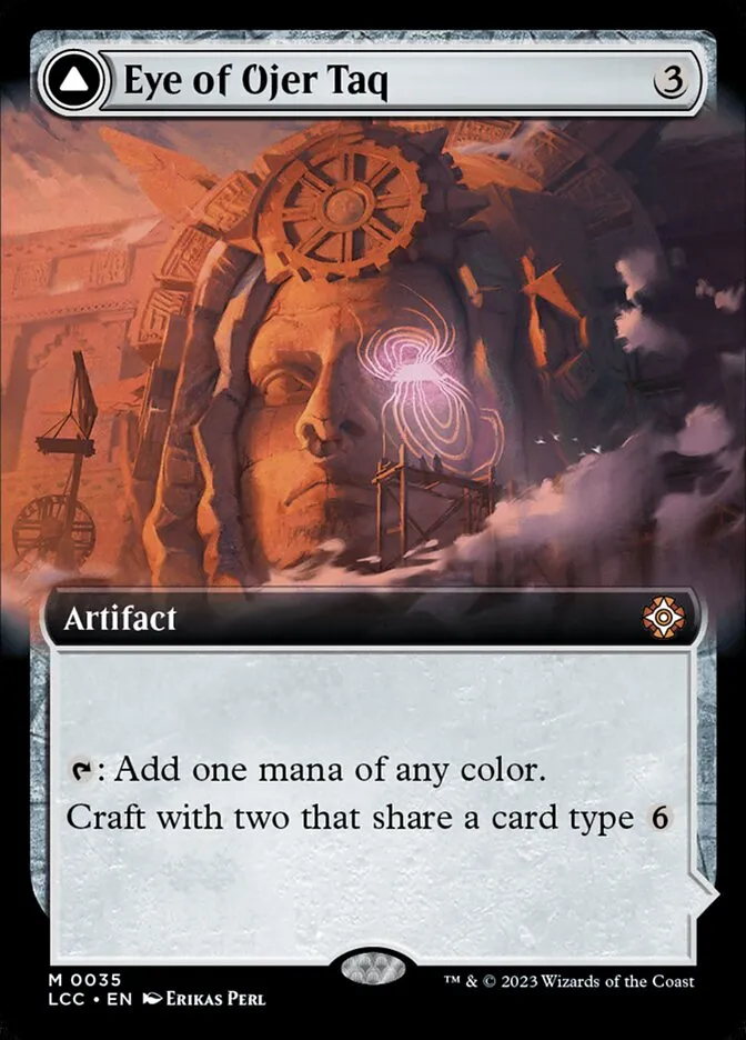 2023 The Lost Caverns of Ixalan Commander Eye of Ojer Taq // Apex Observatory #35 mythic card image