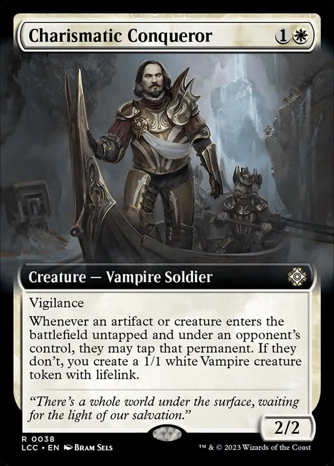 2023 The Lost Caverns of Ixalan Commander Charismatic Conqueror rare #38 rare card image