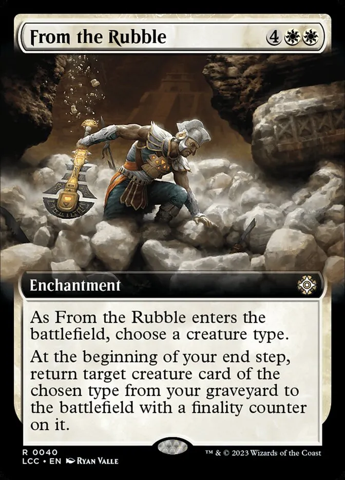 2023 The Lost Caverns of Ixalan Commander From the Rubble rare #40 rare card image
