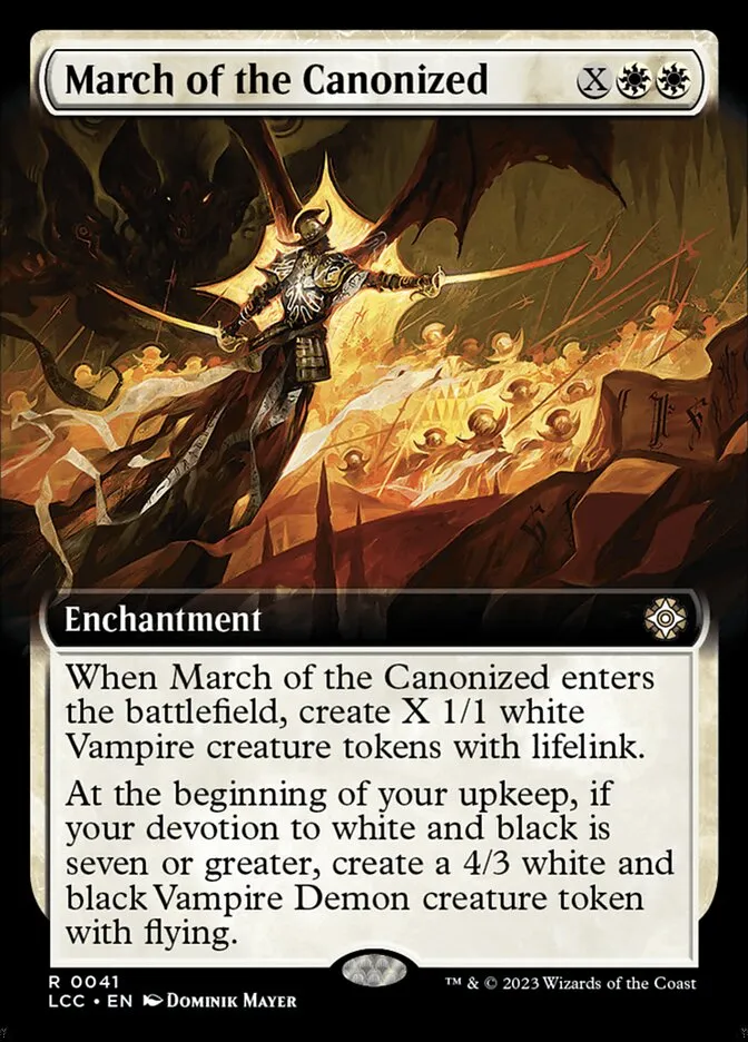 2023 The Lost Caverns of Ixalan Commander March of the Canonized rare #41 rare card image