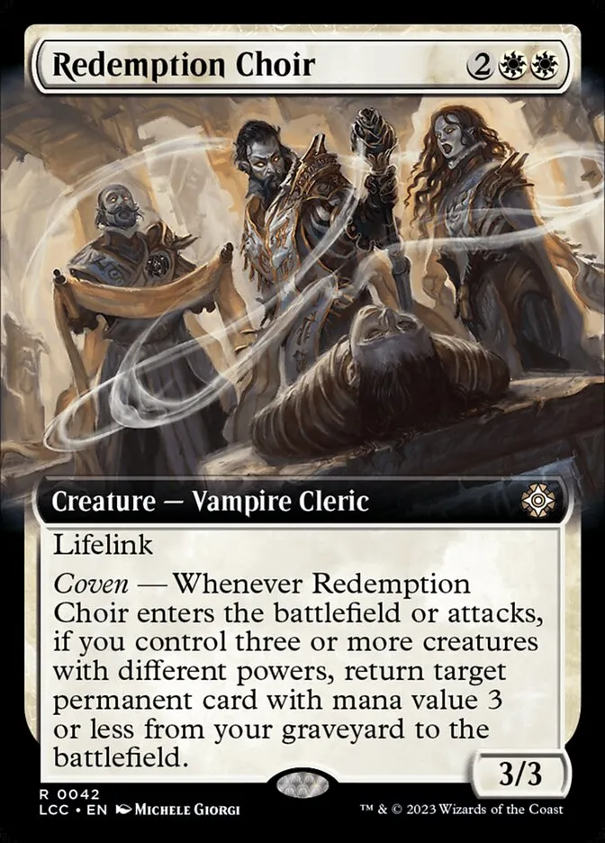 2023 The Lost Caverns of Ixalan Commander Redemption Choir rare #42 rare card image