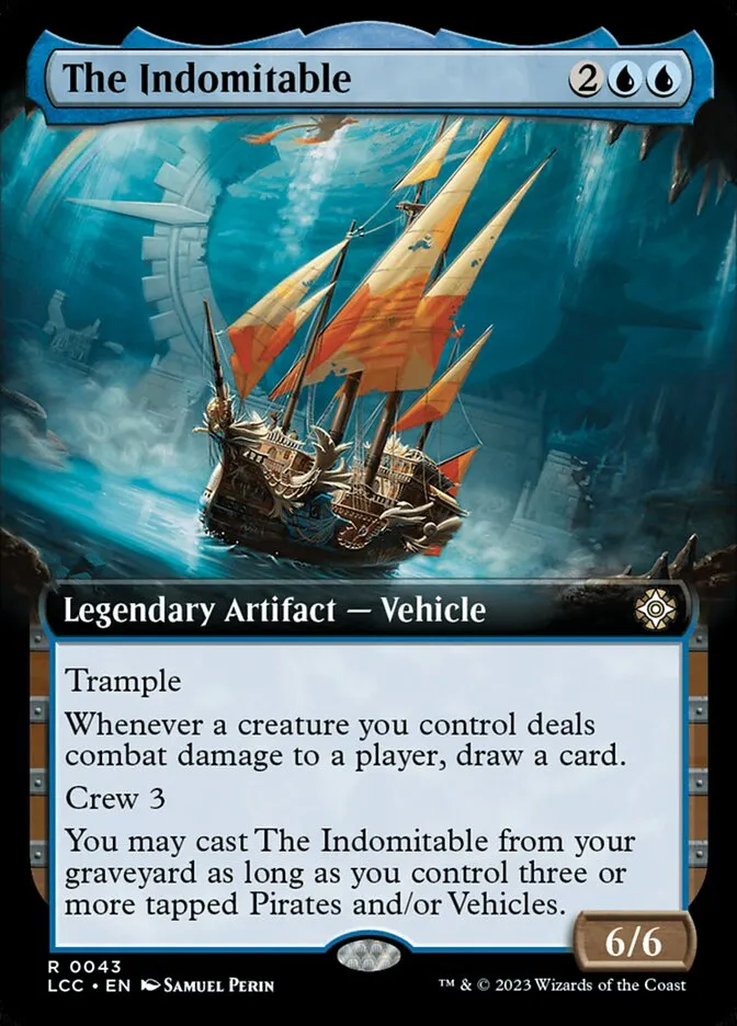 2023 The Lost Caverns of Ixalan Commander The Indomitable rare #43 rare card image
