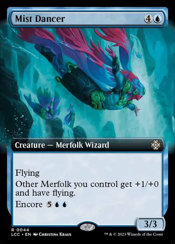 2023 The Lost Caverns of Ixalan Commander Mist Dancer rare #44 rare card image