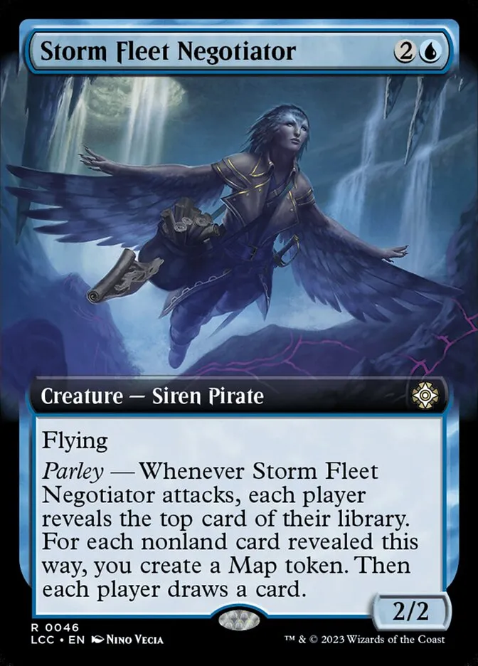 2023 The Lost Caverns of Ixalan Commander Storm Fleet Negotiator rare #46 rare card image