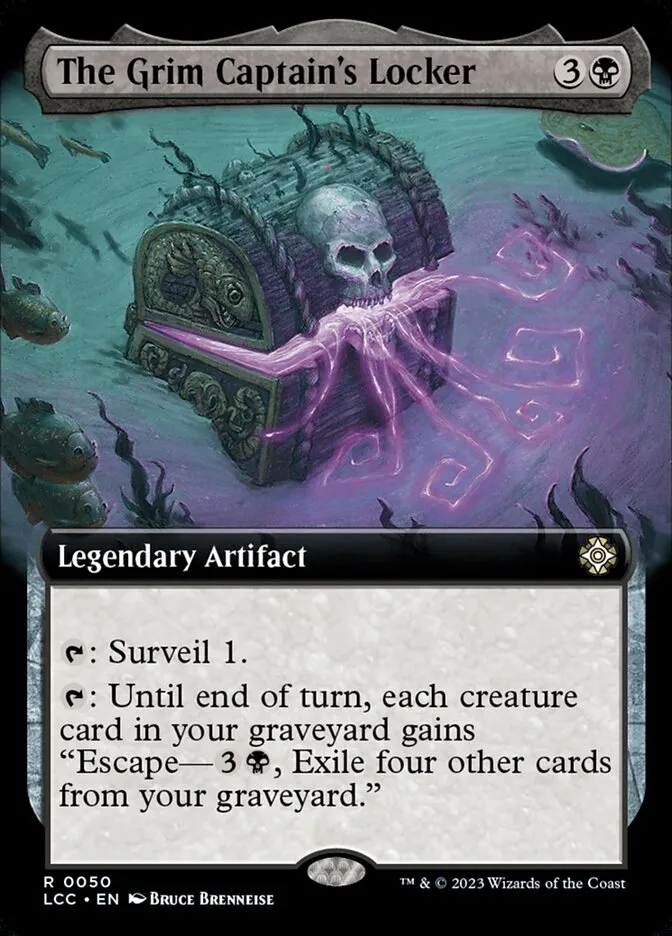 2023 The Lost Caverns of Ixalan Commander The Grim Captain's Locker rare #50 rare card image