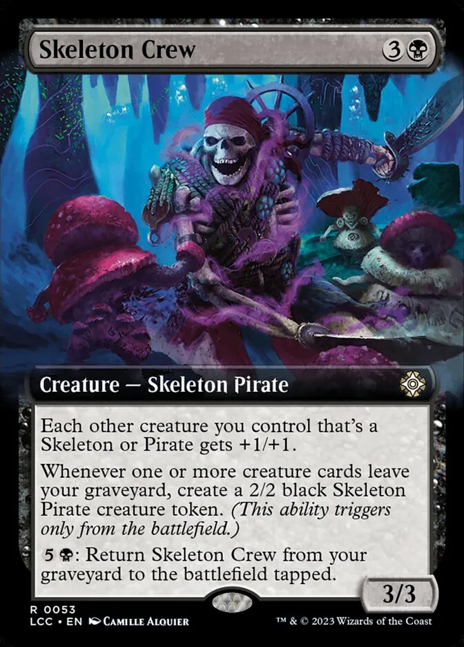2023 The Lost Caverns of Ixalan Commander Skeleton Crew rare #53 rare card image