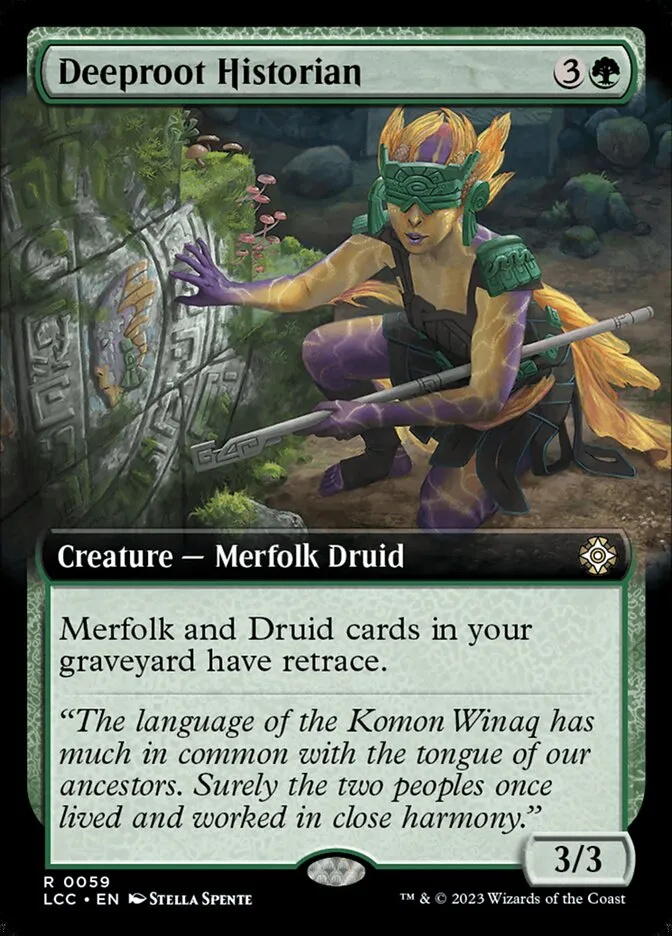 2023 The Lost Caverns of Ixalan Commander Deeproot Historian rare #59 rare card image
