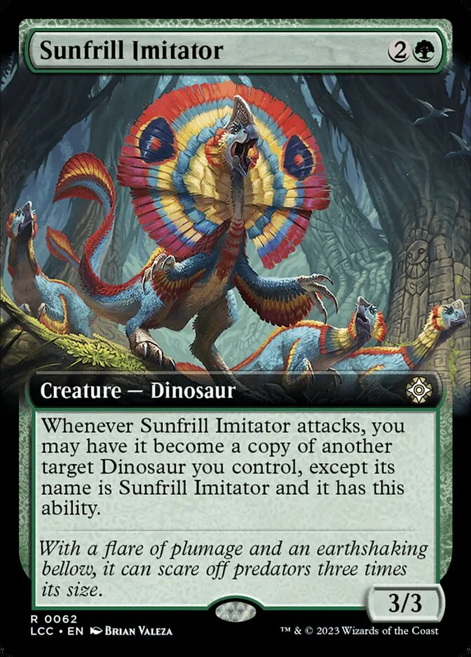 2023 The Lost Caverns of Ixalan Commander Sunfrill Imitator rare #62 rare card image