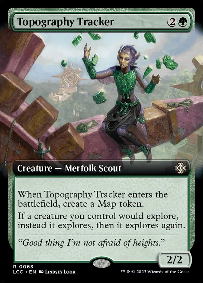 2023 The Lost Caverns of Ixalan Commander Topography Tracker rare #63 rare card image