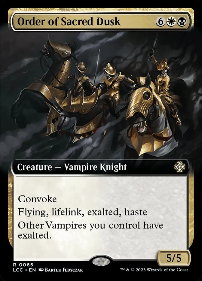 2023 The Lost Caverns of Ixalan Commander Order of Sacred Dusk rare #65 rare card image