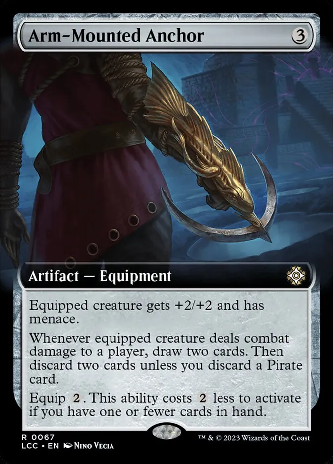 2023 The Lost Caverns of Ixalan Commander Arm-Mounted Anchor rare #67 rare card image