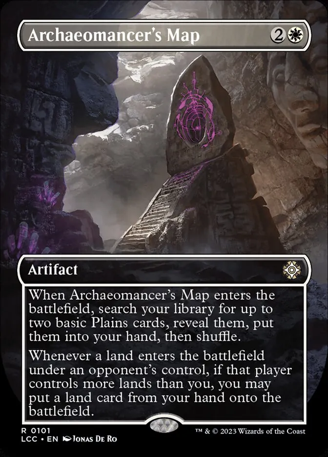 2023 The Lost Caverns of Ixalan Commander Archaeomancer's Map rare #101 rare card image