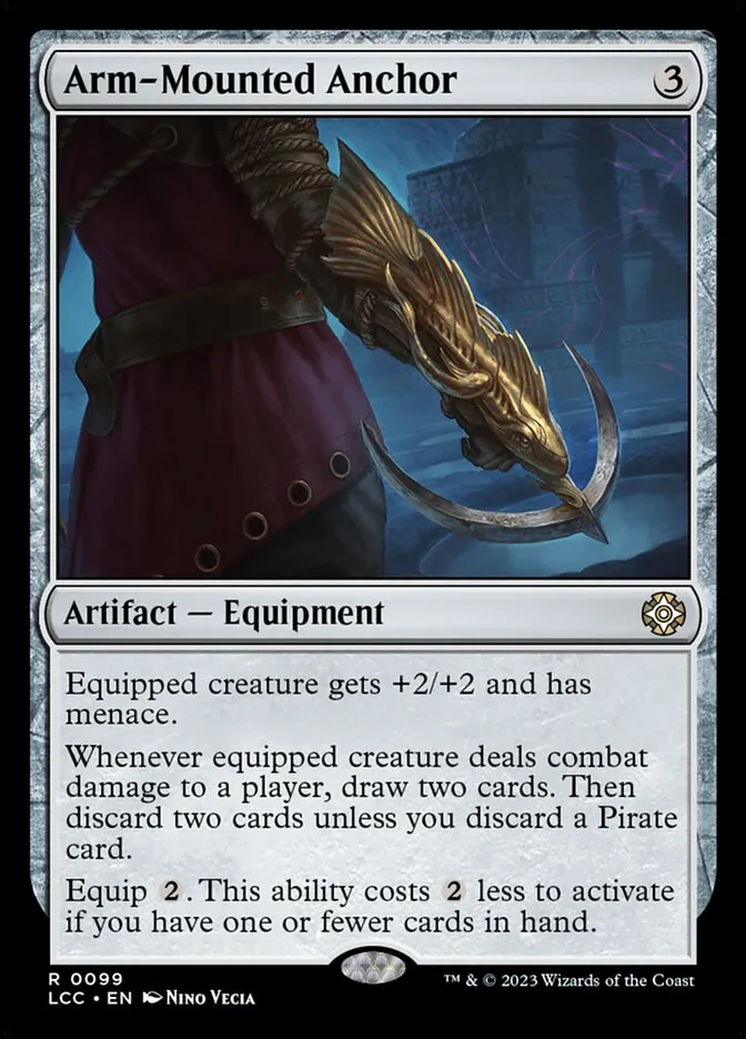 2023 The Lost Caverns of Ixalan Commander Arm-Mounted Anchor rare #99 rare card image