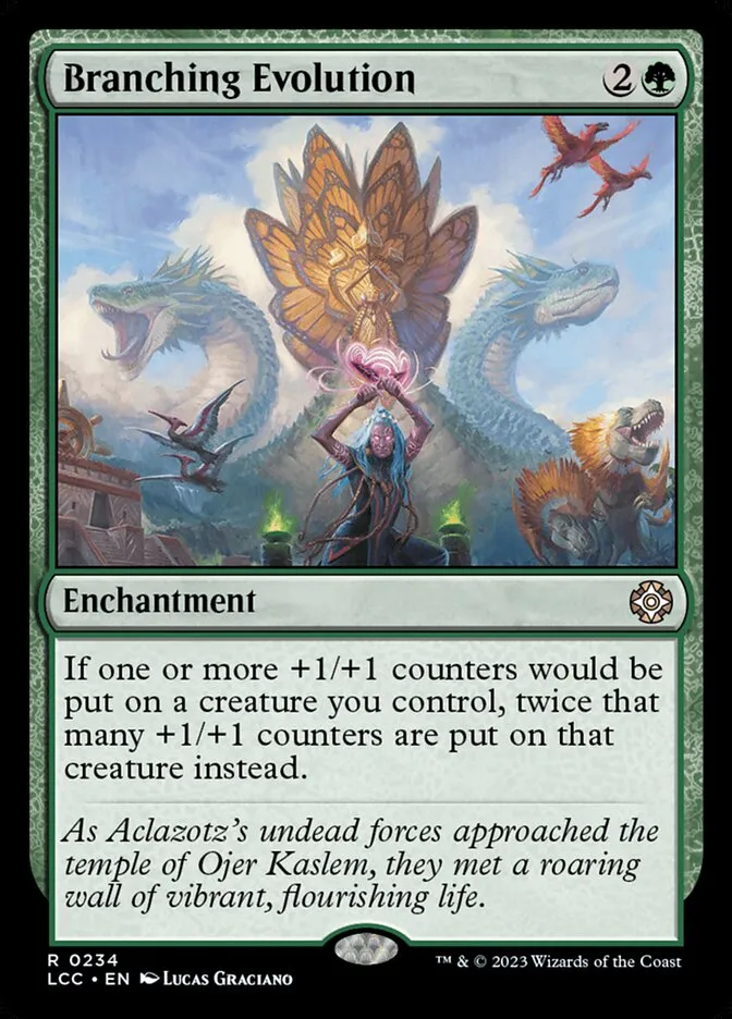 2023 The Lost Caverns of Ixalan Commander Branching Evolution #234 rare card image