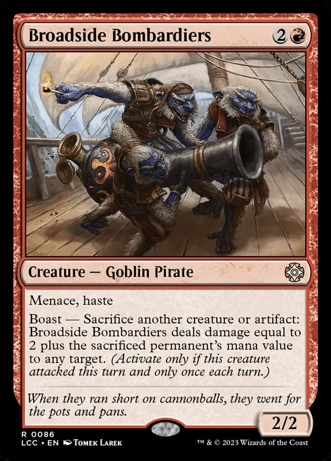 2023 The Lost Caverns of Ixalan Commander Broadside Bombardiers rare #86 rare card image