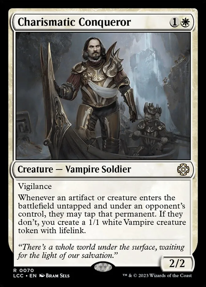 2023 The Lost Caverns of Ixalan Commander Charismatic Conqueror rare #70 rare card image