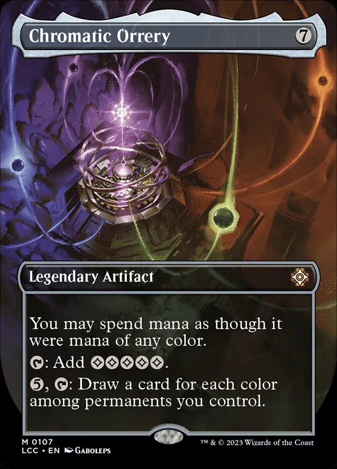 2023 The Lost Caverns of Ixalan Commander Chromatic Orrery #107 mythic card image