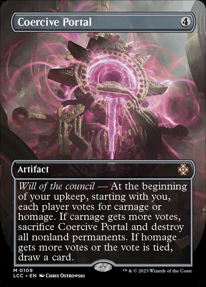 2023 The Lost Caverns of Ixalan Commander Coercive Portal #109 mythic card image