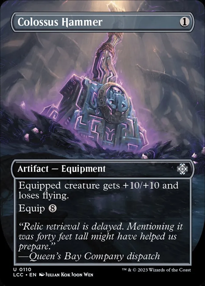2023 The Lost Caverns of Ixalan Commander Colossus Hammer #110 uncommon card image