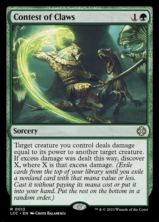 2023 The Lost Caverns of Ixalan Commander Contest of Claws rare #12 rare card image
