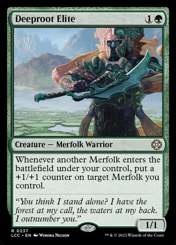 2023 The Lost Caverns of Ixalan Commander Deeproot Elite #237 rare card image
