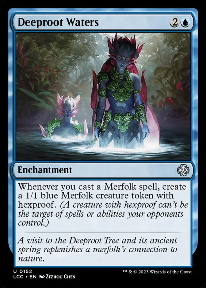 2023 The Lost Caverns of Ixalan Commander Deeproot Waters #152 uncommon card image