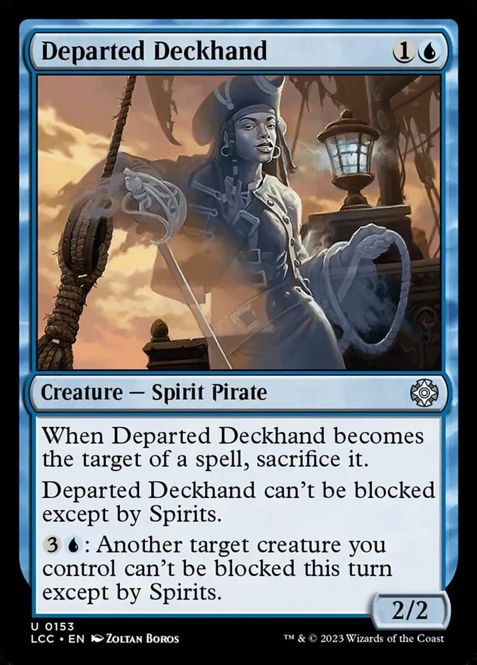2023 The Lost Caverns of Ixalan Commander Departed Deckhand #153 uncommon card image