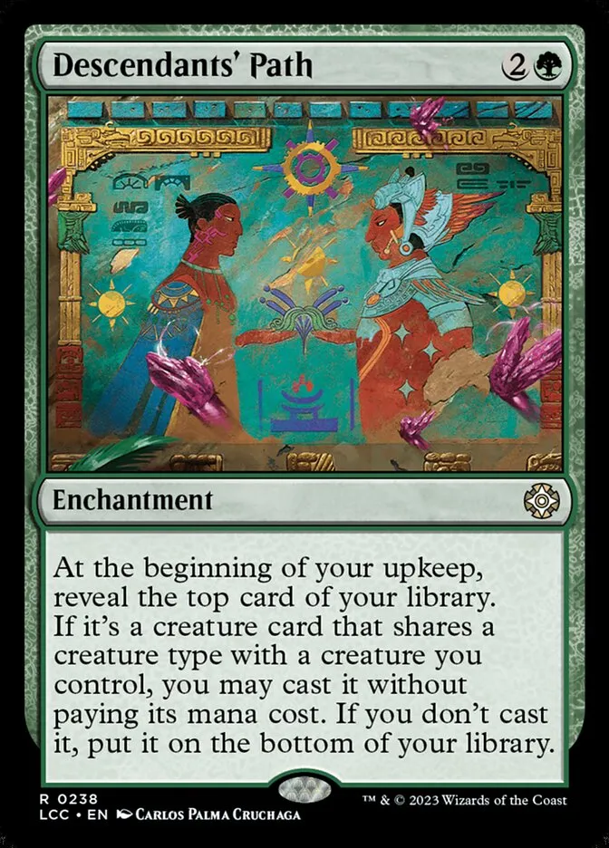 2023 The Lost Caverns of Ixalan Commander Descendants' Path #238 rare card image