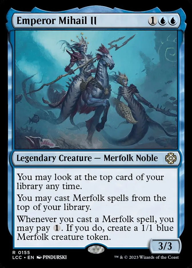 2023 The Lost Caverns of Ixalan Commander Emperor Mihail II #155 rare card image