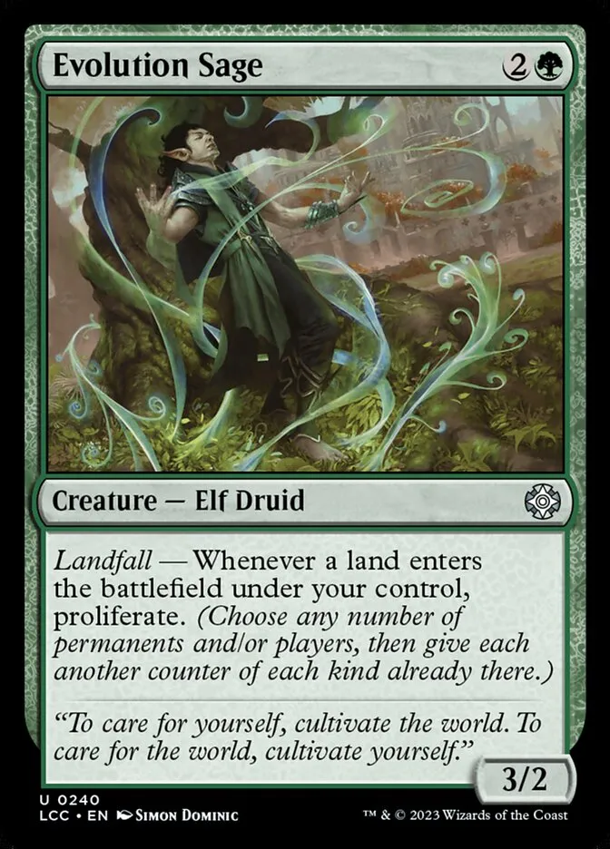 2023 The Lost Caverns of Ixalan Commander Evolution Sage #240 uncommon card image