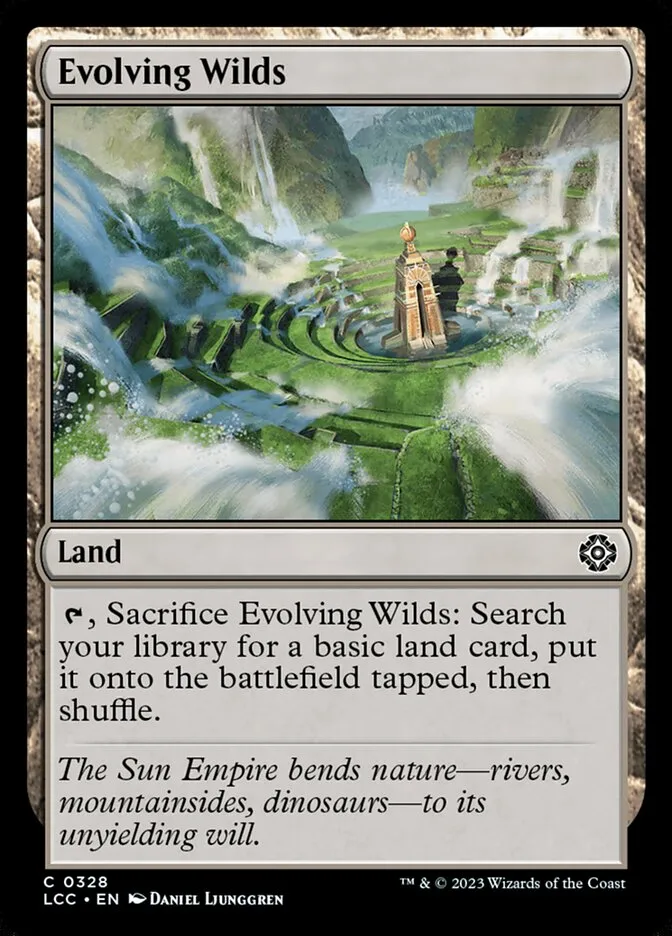 2023 The Lost Caverns of Ixalan Commander Evolving Wilds #328 common card image