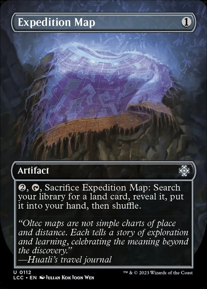 2023 The Lost Caverns of Ixalan Commander Expedition Map #112 uncommon card image