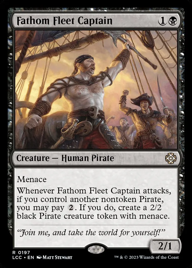 2023 The Lost Caverns of Ixalan Commander Fathom Fleet Captain #197 rare card image