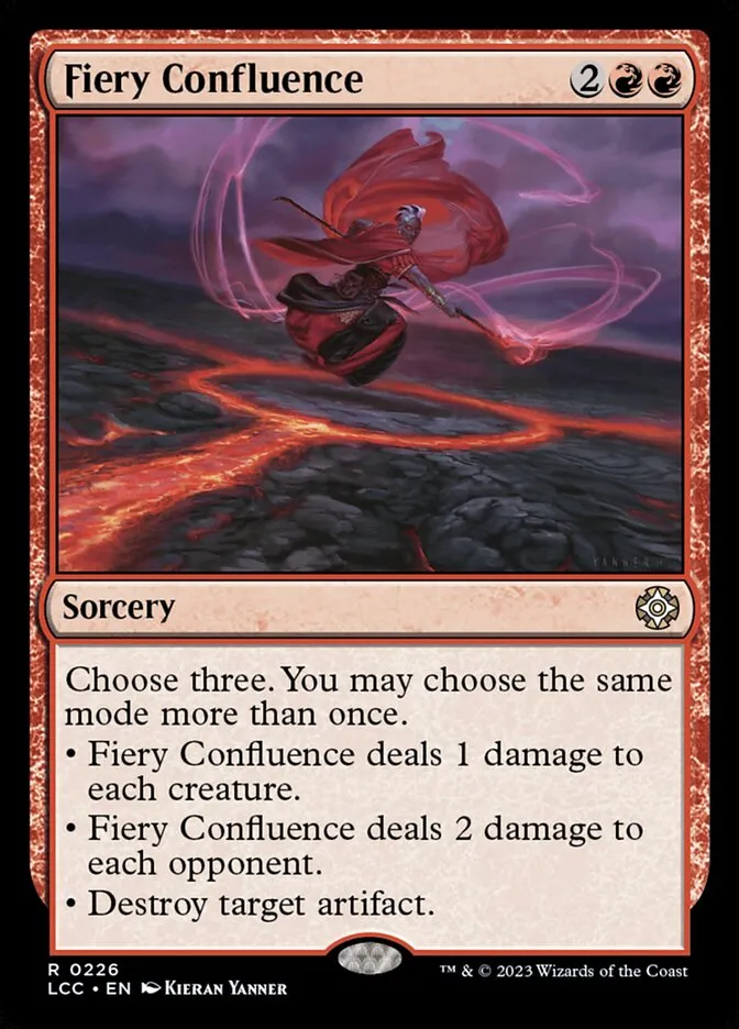 2023 The Lost Caverns of Ixalan Commander Fiery Confluence #226 rare card image