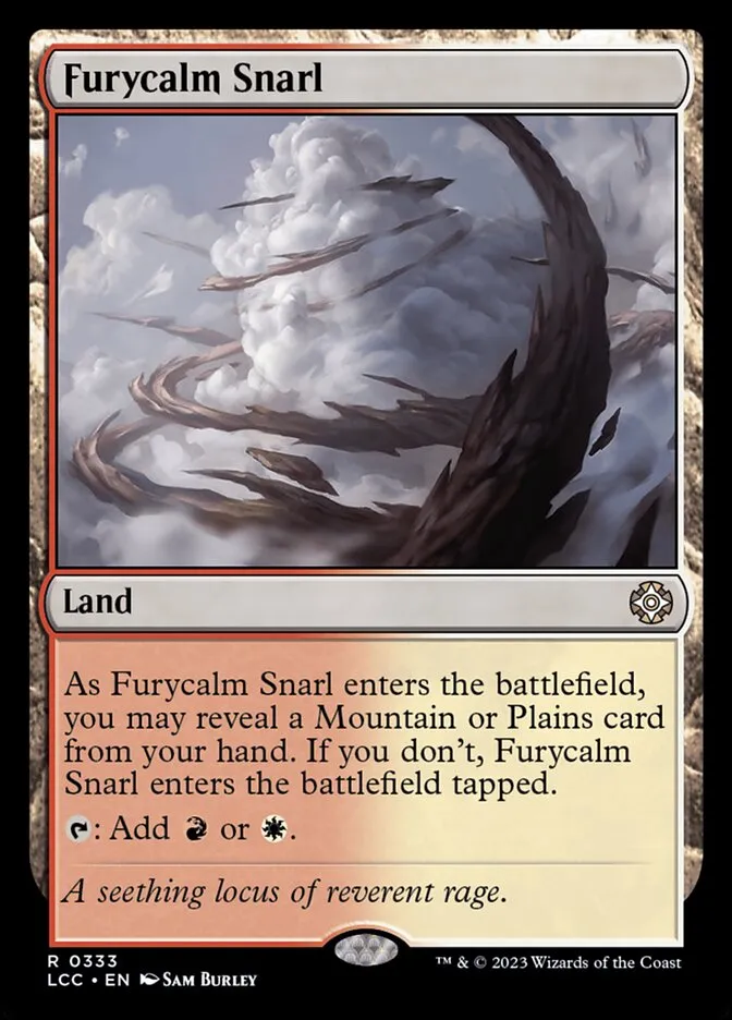 2023 The Lost Caverns of Ixalan Commander Furycalm Snarl #333 rare card image