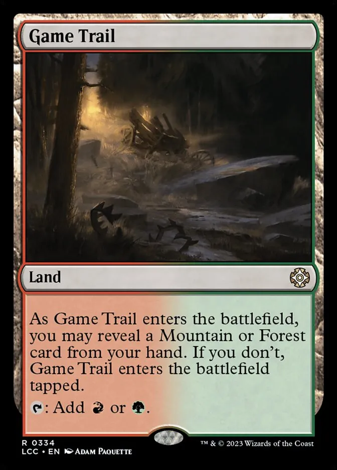 2023 The Lost Caverns of Ixalan Commander Game Trail #334 rare card image