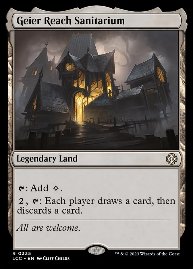 2023 The Lost Caverns of Ixalan Commander Geier Reach Sanitarium #335 rare card image