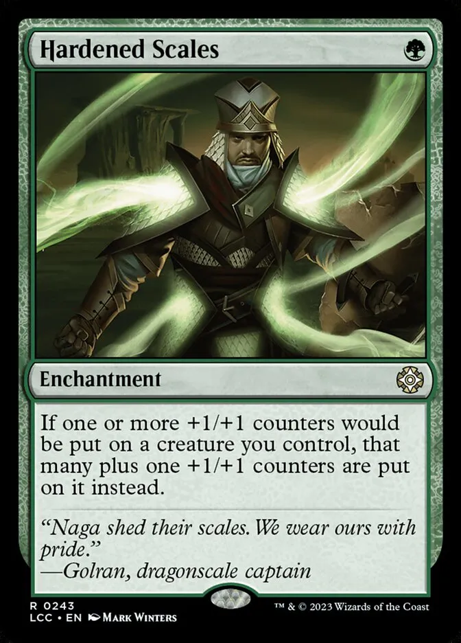 2023 The Lost Caverns of Ixalan Commander Hardened Scales #243 rare card image